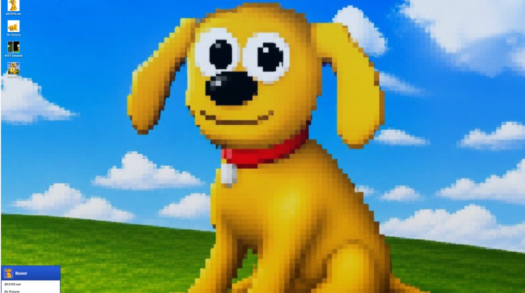 Pixel Rover on an XP desktop